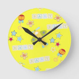 Baby Clock Runde Wanduhr