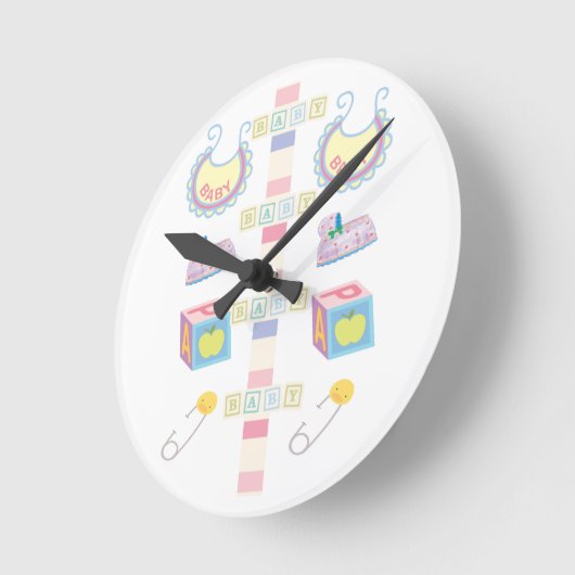 Baby Clock Runde Wanduhr (Winkel)