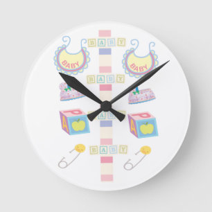 Baby Clock Runde Wanduhr