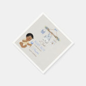 Baby Clothes Boy Baby Dusche Elfenbeinblau Serviette (Ecke)