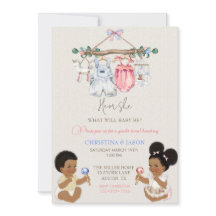 Baby Clothes Geschlecht offenbart Elfenbeinrosa Bl