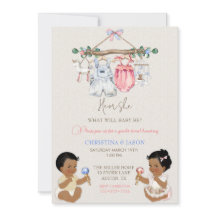 Baby Clothes Geschlecht offenbart Elfenbeinrosa Bl