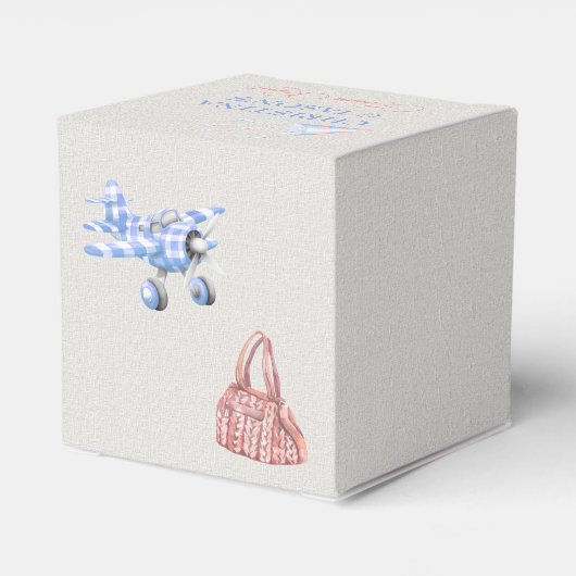 Baby Clothes Geschlecht offenbart Elfenbeinrosa Bl Geschenkschachtel (Rückseite)