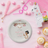 Baby Clothes Girl Baby Dusche Elfenbeinrosa Pappteller (Party)