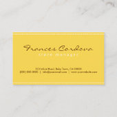 Baby Clothes Line Store Boutique Business Card Visitenkarte (Rückseite)