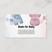 Baby Clothesline Babydusche Buchungsanfrage Begleitkarte (Vorderseite)