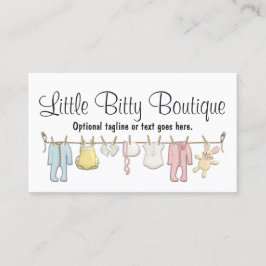 Baby Clothesline Boutique Social Media Visitenkarte