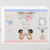 Baby Clothesline Gender Reveal Chip Bag (Vorne/Hinten)