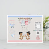 Baby Clothesline Gender Reveal Chip Bag (Stehend Vorderseite)