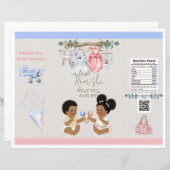 Baby Clothesline Gender Reveal Chip Bag (Vorne/Hinten)