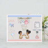 Baby Clothesline Gender Reveal Chip Bag (Stehend Vorderseite)