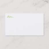 Baby Clothesline Mommy Calling Cards Telefonnummerkarte (Rückseite)