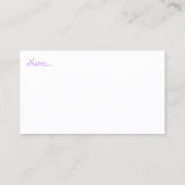 Baby Clothesline Mommy Calling Cards Telefonnummerkarte (Rückseite)