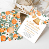 Baby Clothesline Orange Fruit Baby Dusche Einladung