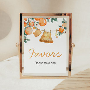 Baby Clothesline Orange Fruit Baby Duwer Favoriten Poster