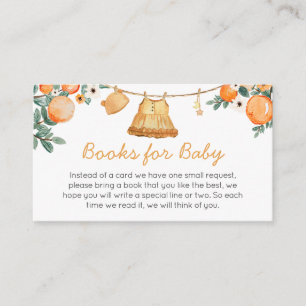 Baby Clothesline Orange Fruit Books for Baby Begleitkarte