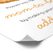 Baby Clothesline Orange Fruit Envelope Station Poster (Ecke)