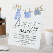 Baby Clothesline sagt kein Babyzeichen Sockelschild (In Situ)