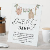 Baby Clothesline sagt kein Babyzeichen Sockelschild (In Situ)