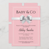 Baby & Co Baby Dusche Einladung (Vorne/Hinten)