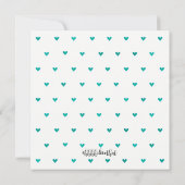 BABY & CO Baby Green Dusche Sprinkle Liebe Party Einladung (Rückseite)