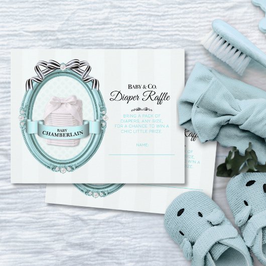 Baby & Co. Diaper Raffle Card Mitteilungskarte