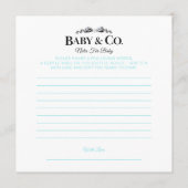 Baby & Co  Hinweiskarte (Rückseite)