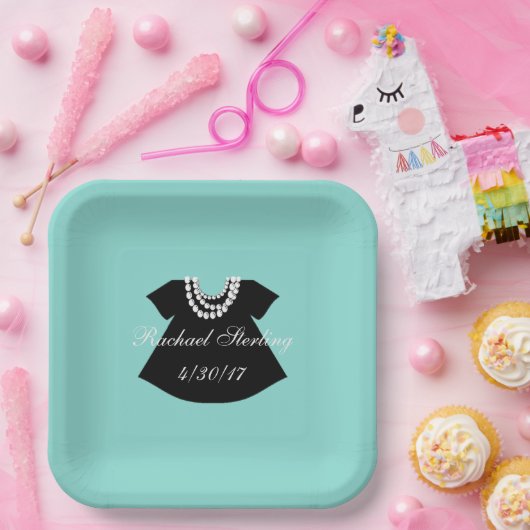 BABY & CO Little Black Dress Dusche Party Pappteller (Party)