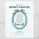 Baby & Co Sanitize Station Sign (Vorderseite)