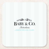 Baby & Co Sip and See  Rechteckiger Pappuntersetzer (Vorderseite)