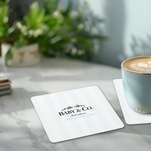 Baby & Co Sip and See  Rechteckiger Pappuntersetzer