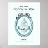 Baby & Co. Willkommensschild Poster (Vorne)