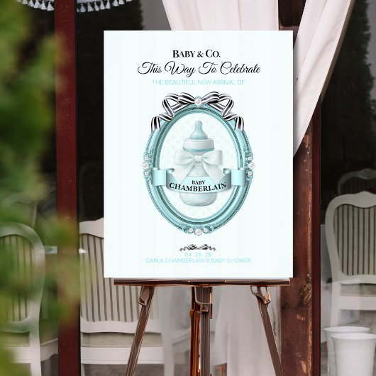 Baby & Co. Willkommensschild Poster