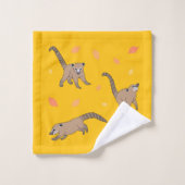 Baby Coatis Badhandtuch Set (Waschlappen)