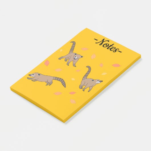 Baby Coatis Post-it Klebezettel (angewinkelt)