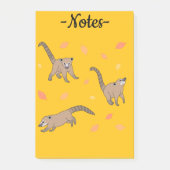 Baby Coatis Post-it Klebezettel (Vorderseite)