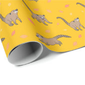 Baby Coatis Wrapping Paper Geschenkpapier (Rolleneckpunkt)