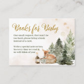 Baby Cold Outdoor Rustic Deer Winter Baby Dusche Begleitkarte (Vorderseite)