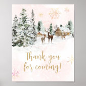 Baby Cold Outside Girl Winter Vielen Dank für Ihr Poster (Vorne)