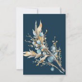 Baby Cold Outside Winter Baby Shower Thank You (Rückseite)