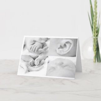 Baby Collage Grußkarte Karte