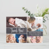 Baby Collage of Fotos Danke für die Geburtsstatist (Stehend Vorderseite)
