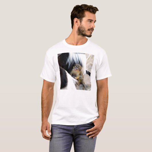 Baby Colobus Affe T-Shirt (Vorne ganz)