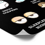 Baby Coming Soon 2026 Forecast Baby Shower Funny N Poster (Ecke)