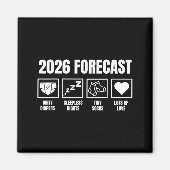 Baby Coming Soon 2026 Pregnancy Announcement Forec Magnet (Vorne)