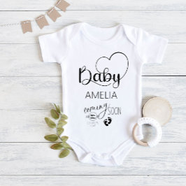 Baby Comon Bald Ankündigung Name Baby Bodysuit Baby Strampler