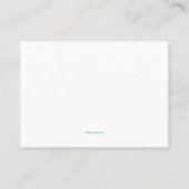 Baby Cookie Monster Buchanfrage Platzkarte (Rückseite)