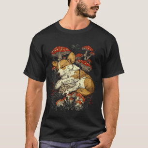 Baby Corgi Hund Cottagecore Boho Abgenutzter Blick T-Shirt