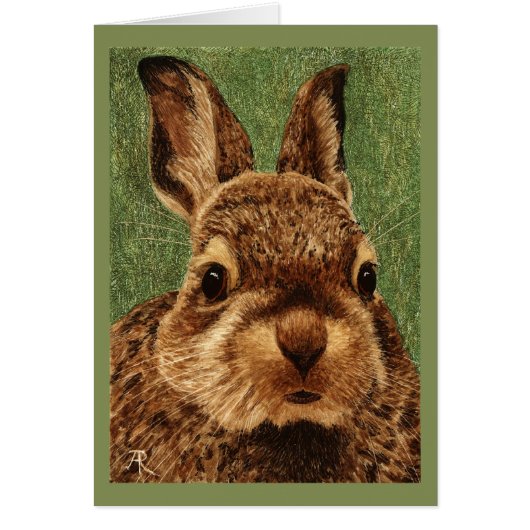 Baby Cottontail Rabbit Card (Vorne)