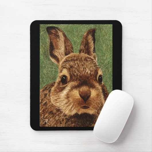 Baby Cottontail Rabbit Mousepad (Mit Mouse)